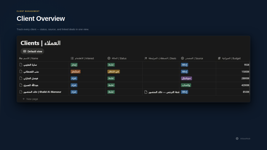 Client Overview — Real Estate OS
