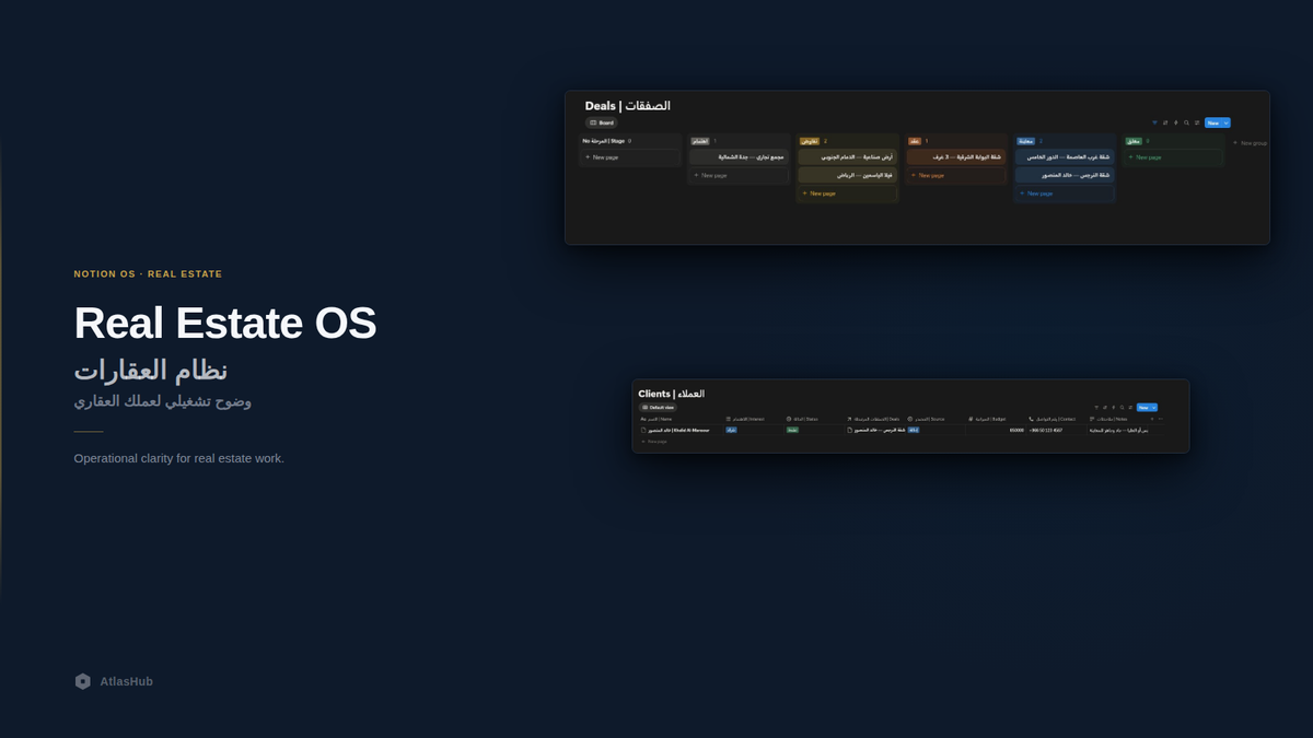 Real Estate OS — Notion operational system for real estate brokers